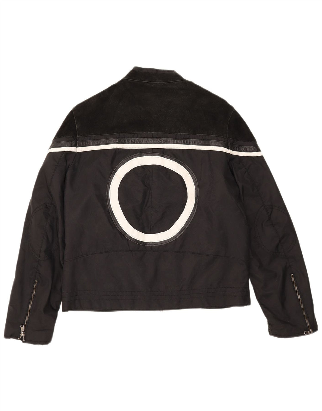 Les Boulevards Dame grafisk racerjakke IT 48 XL Sort Colourblock