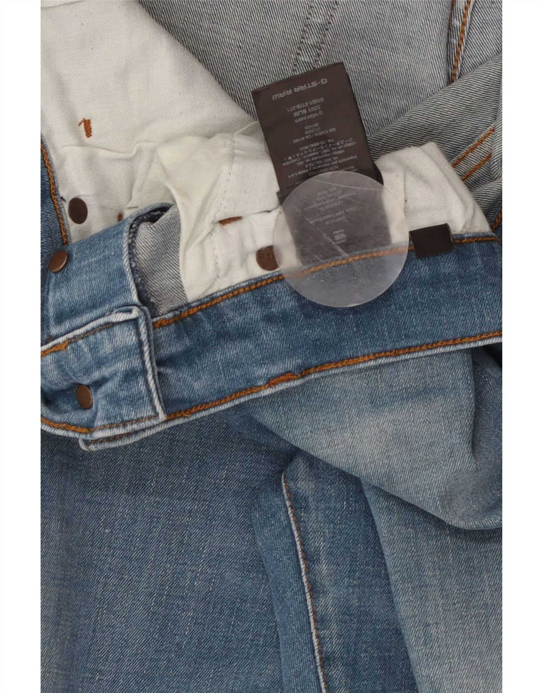 G-STAR Herre 3301 Slim Jeans W34 L34 Blå Bomuld