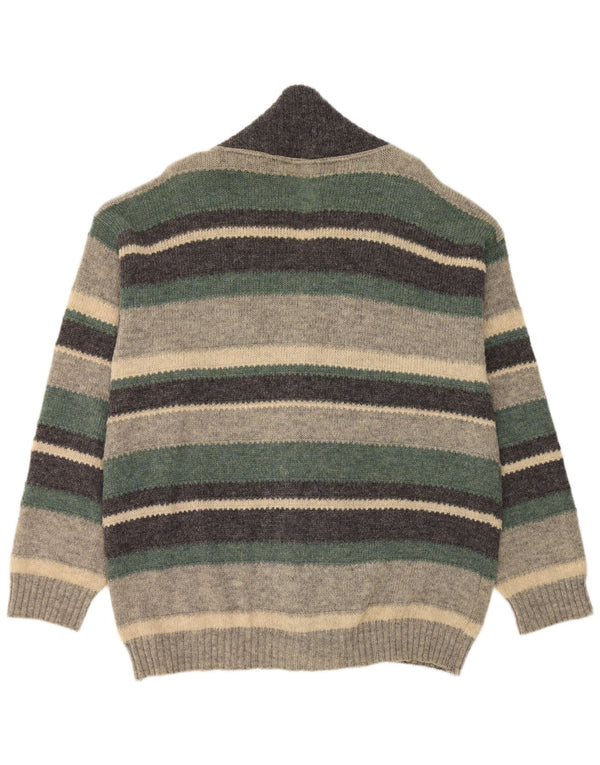 Trussardi Mens Cardigan Sweater XL Multicoloured Striped