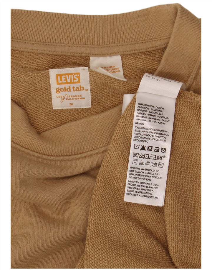 LEVI'S Herre Loose Fit Sweatshirt Jumper Medium Beige Bomuld