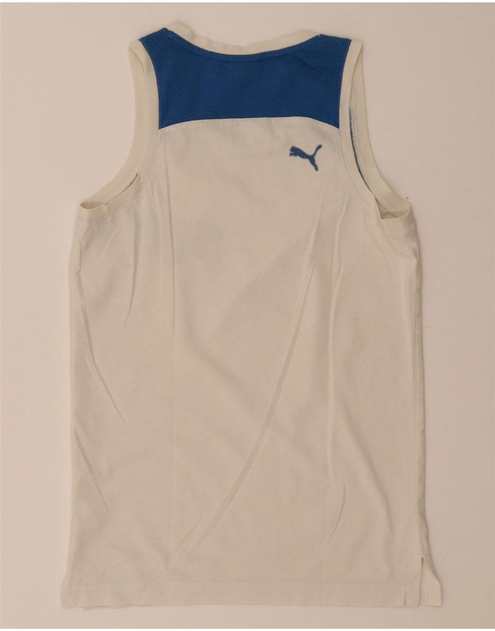 Puma Herre Grafisk Vest Top XS Hvid Colourblock