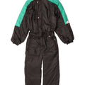 Brugi Herre Ski Jumpsuit UK 38 Medium Sort Colourblock Polyamid