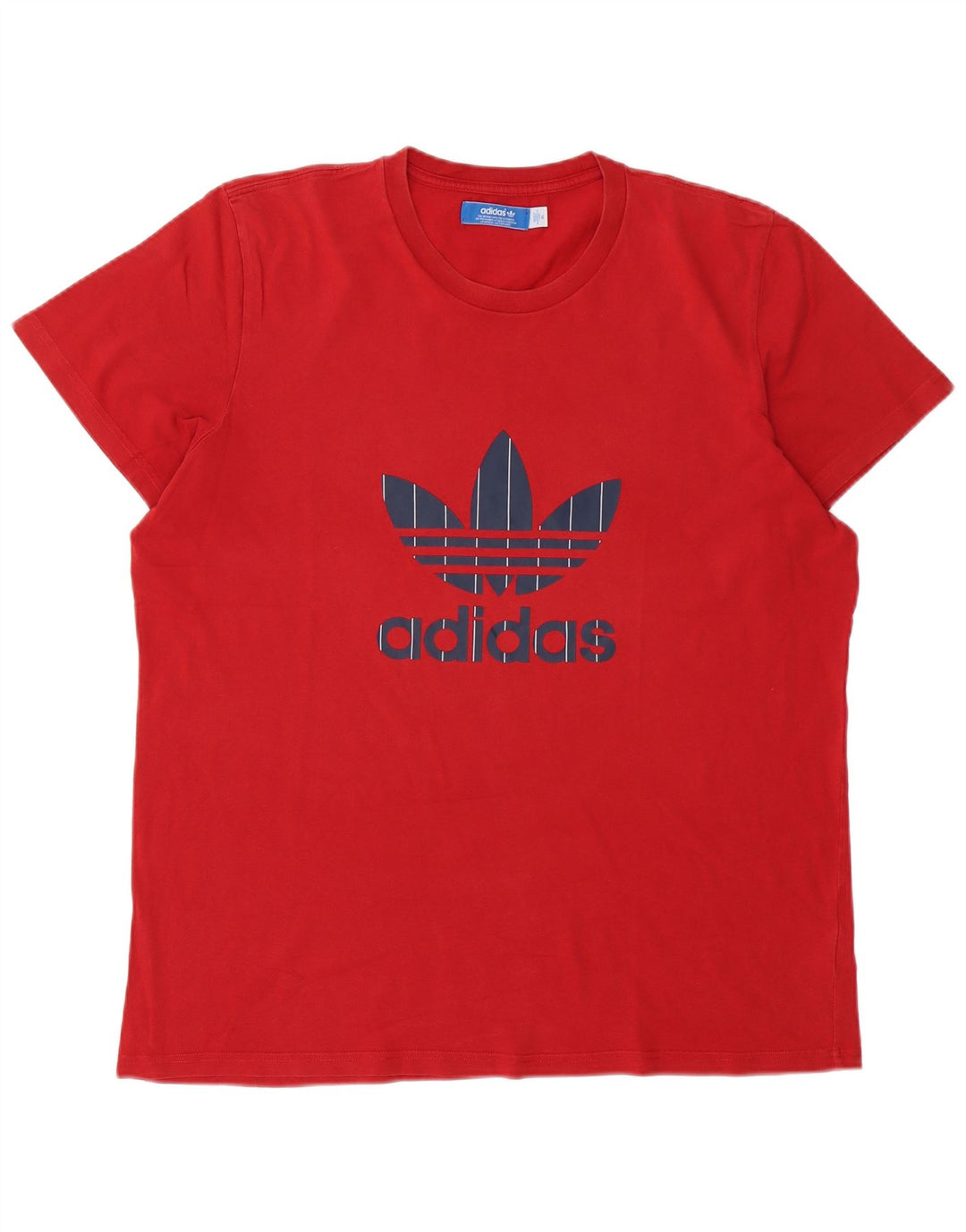 Adidas Herre grafisk T-shirt Top XL Rød Bomuld