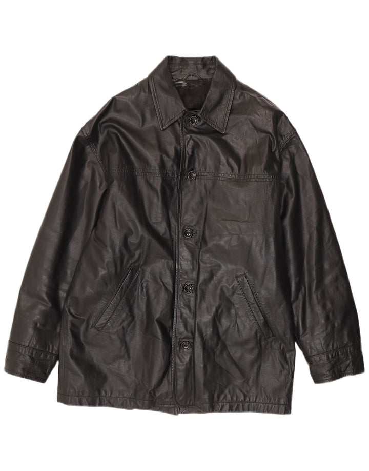 Classics Herre Læderjakke UK 40 Large Sort