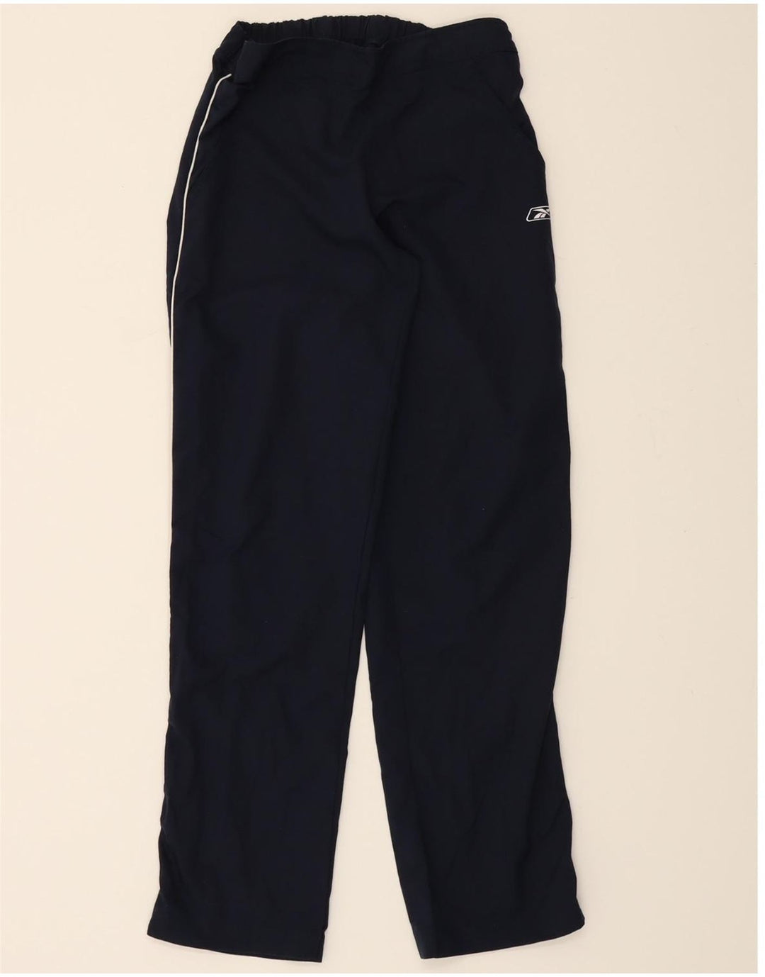 REEBOK Womens Tracksuit Trousers UK 12 Medium  Navy Blue Polyester Vintage Reebok and Second-Hand Reebok from Messina Hembry 