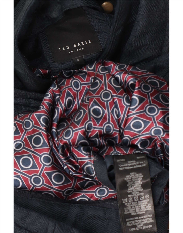 Ted Baker Herre polstret jakke Størrelse 5 XL Navy Blue Polyester