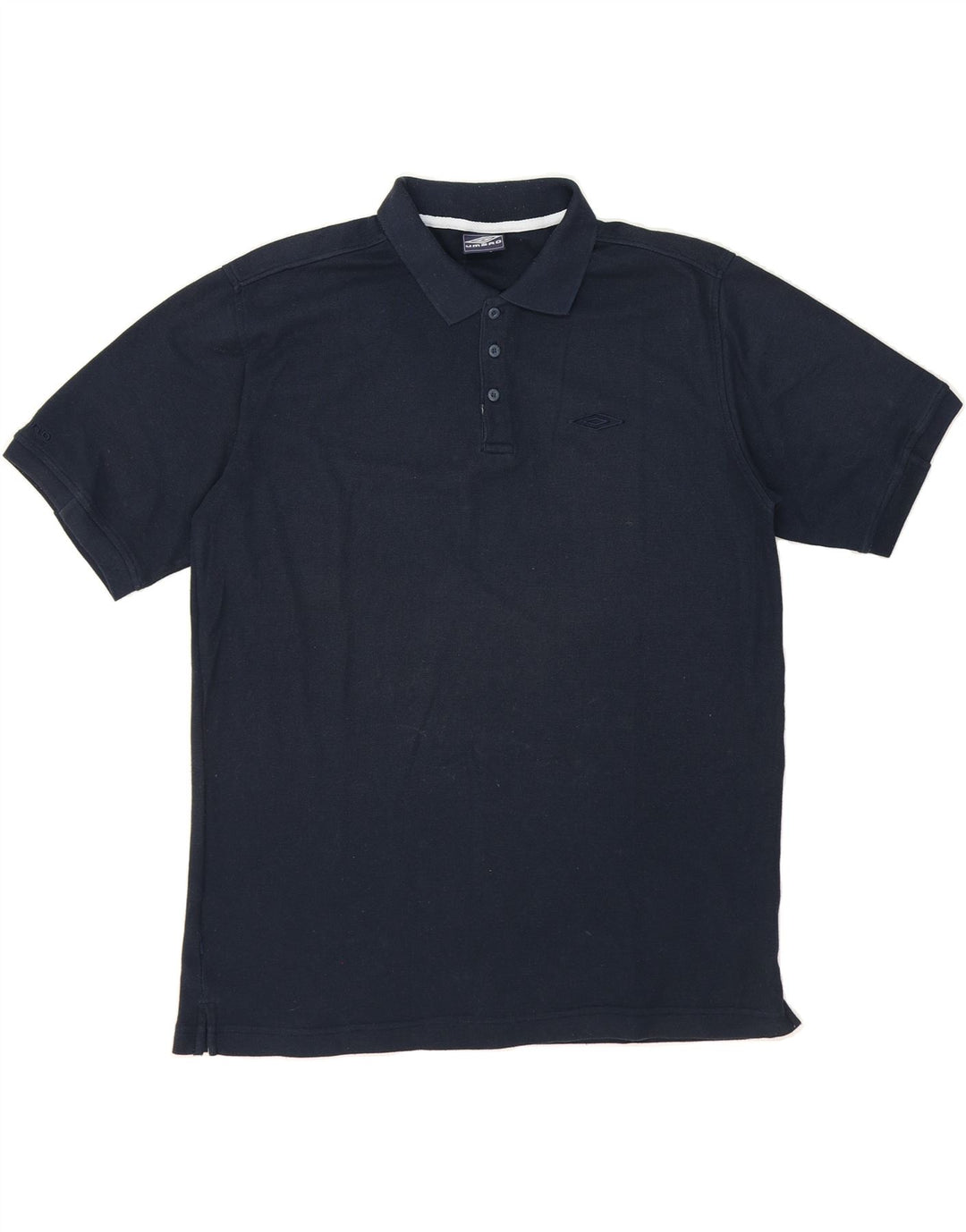 UMBRO Mens Polo Shirt XL Navy Blue Polyester Vintage Umbro and Second-Hand Umbro from Messina Hembry 