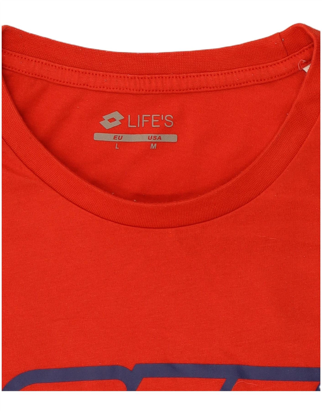 Lotto Herre Grafisk T-Shirt Top Medium Rød
