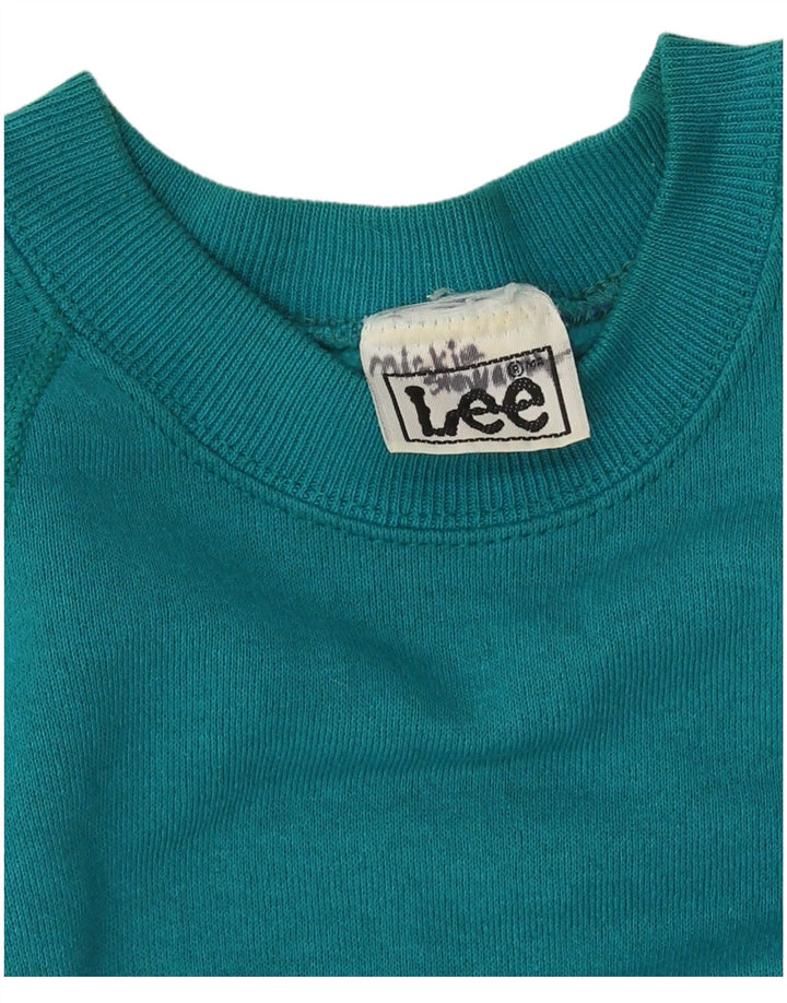 Lee Dame Jumper Sweater UK 14 Medium Blue Bomuld