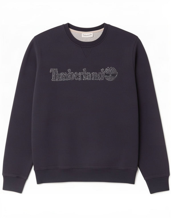 Timberland Herre grafisk sweatshirt jumper stor marineblå bomuld