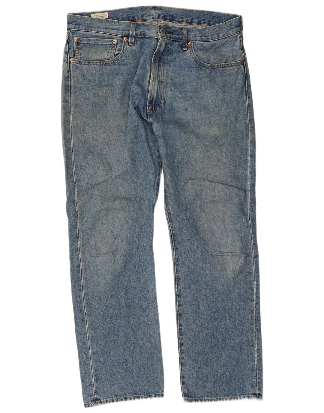 Levi's Herre 551 lige jeans W34 L30 blå bomuld