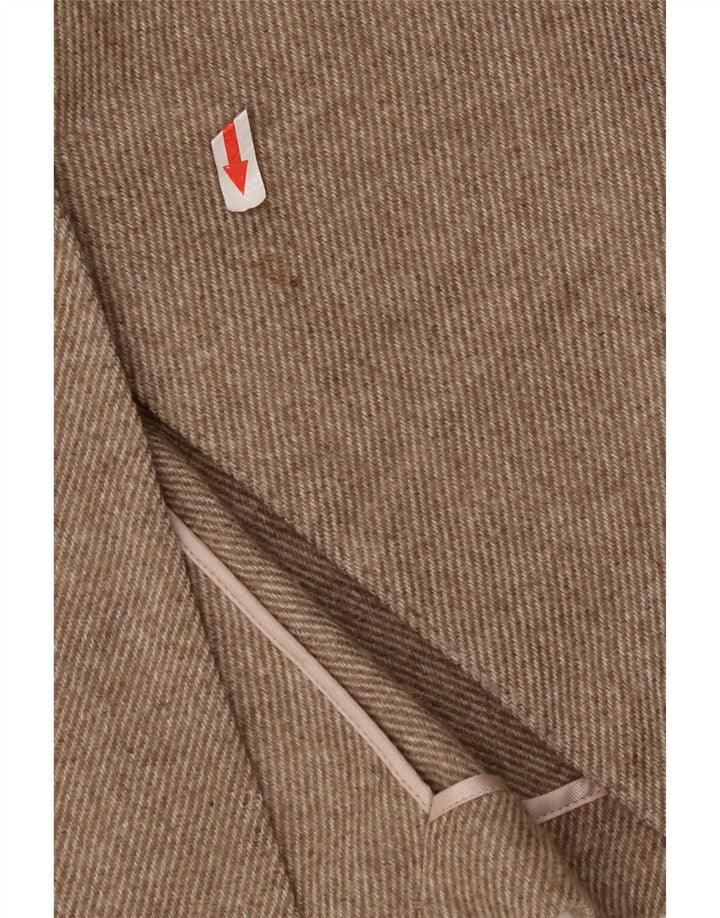 Massimo Dutti Dame 1 Knap Blazer Jakke UK 12 Medium Beige