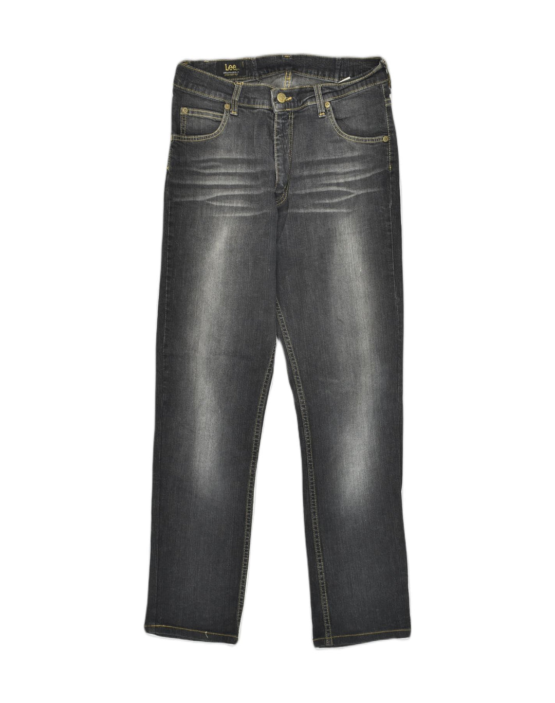 LEE Womens Straight Jeans W28 L28  Grey Cotton | Vintage Lee | Thrift | Second-Hand Lee | Used Clothing | Messina Hembry 