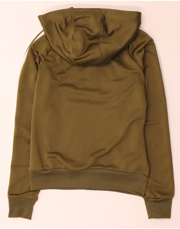 Adidas Dame Hættetrøje Sweater UK 6 XS Khaki Polyester