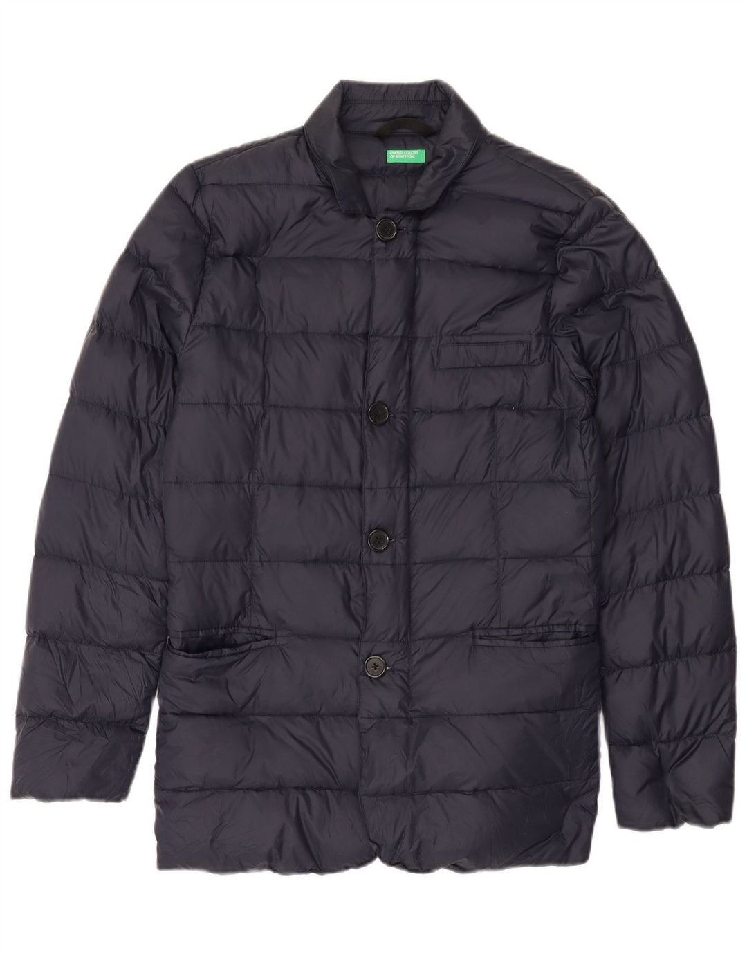 Benetton Polstret Herrejakke IT 44 XS Marineblå polyamid