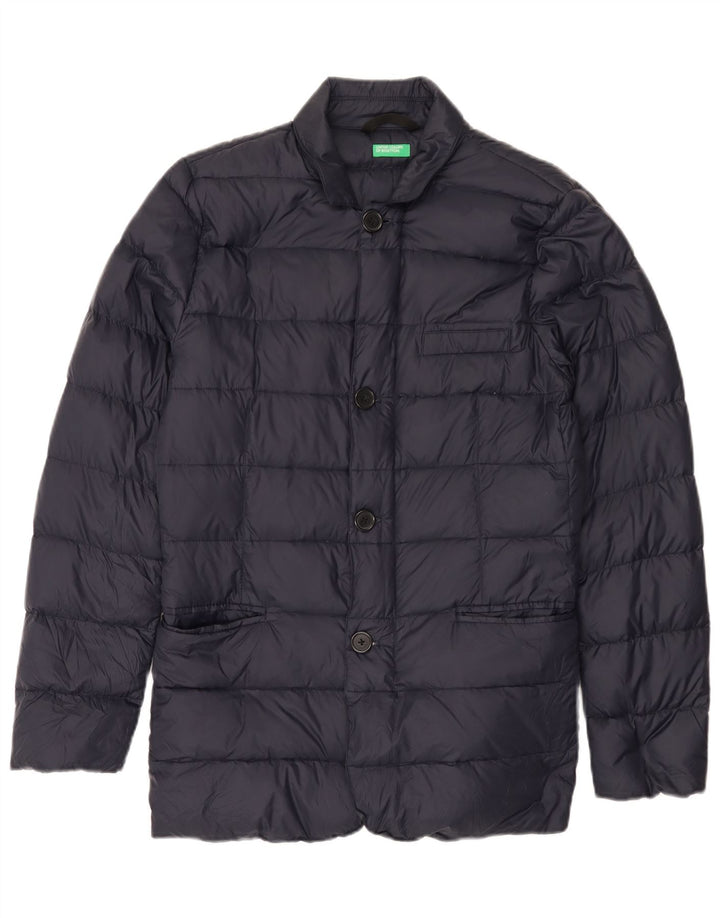 Benetton Polstret Herrejakke IT 44 XS Marineblå polyamid