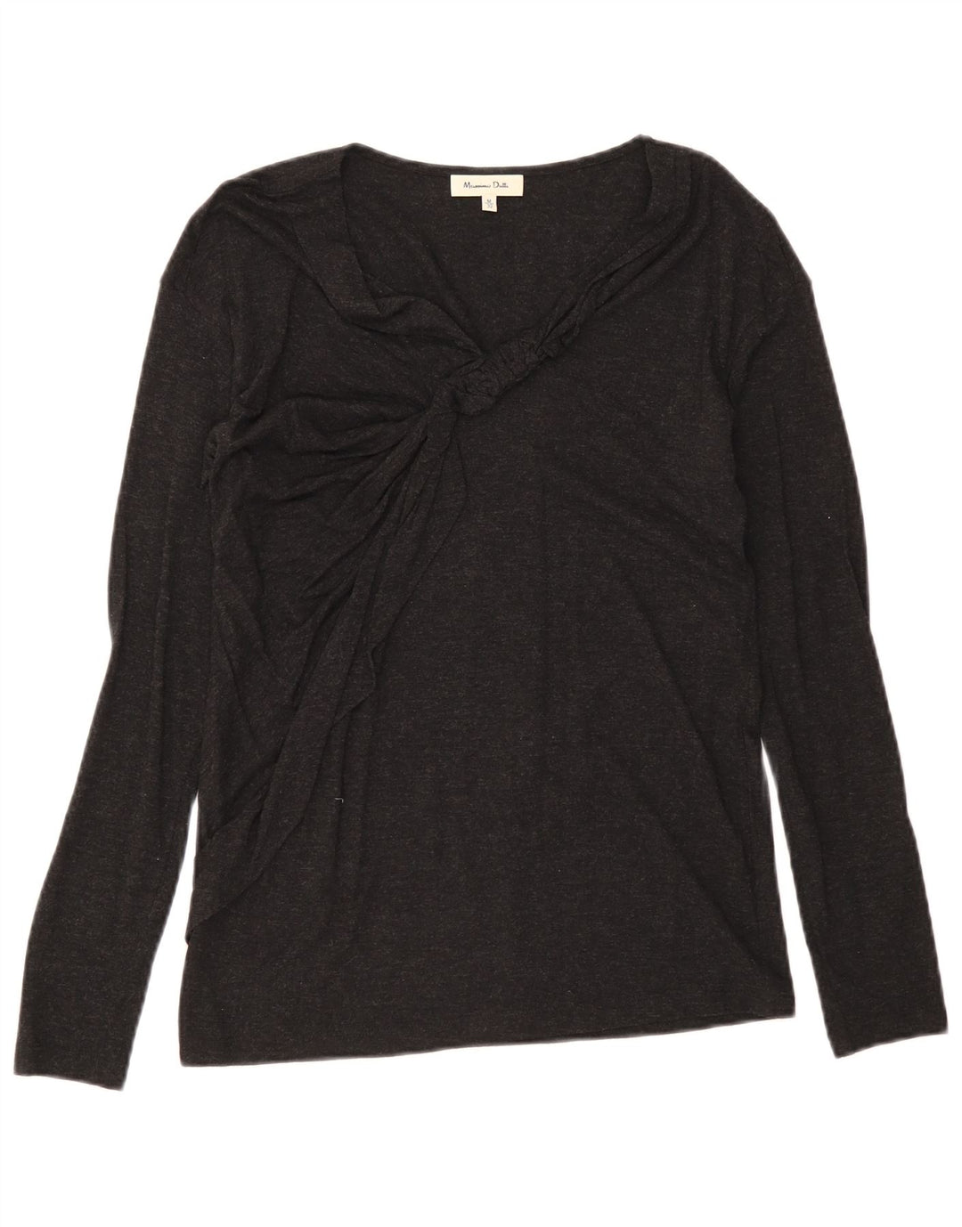 Massimo Dutti Dame Top Langærmet UK 12 Medium Sort