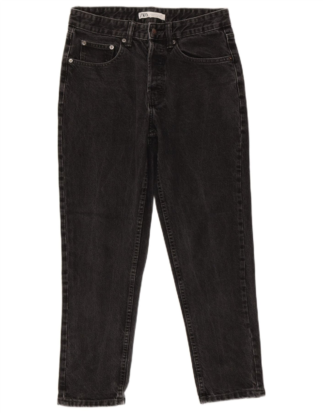 Zara Herre Slim Jeans EU 38 Small W30 L26 Grå Bomuld