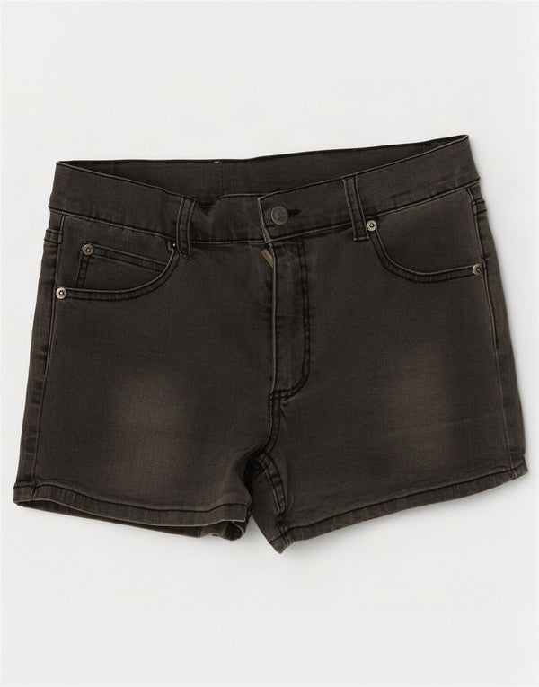 Billig mandag denimshorts til kvinder W30 Mellemgrå bomuld