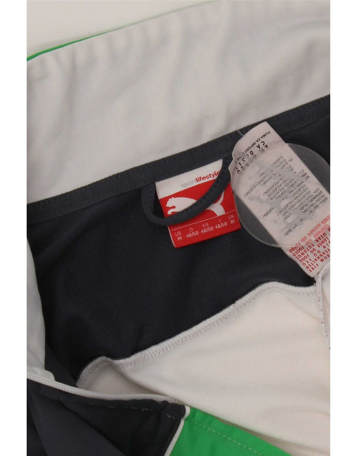Puma Træningsdragt til mænd Topjakke Medium White Colourblock Polyester