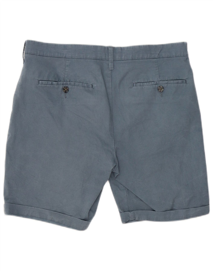 Marks & Spencer Herre Chino Shorts W32 Medium Blue Bomuld