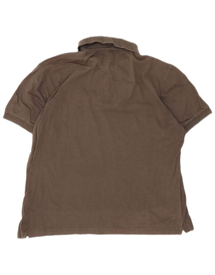 Sergio Tacchini Herre Polo Shirt IT 50 Medium Brun Bomuld