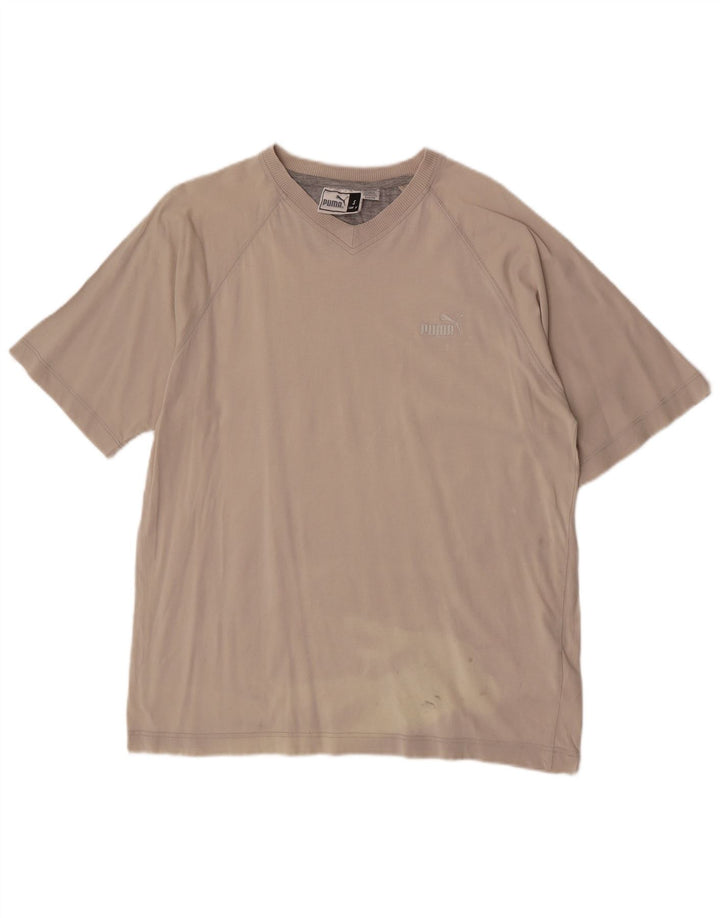 Puma herre T-shirt top lille grå bomuld