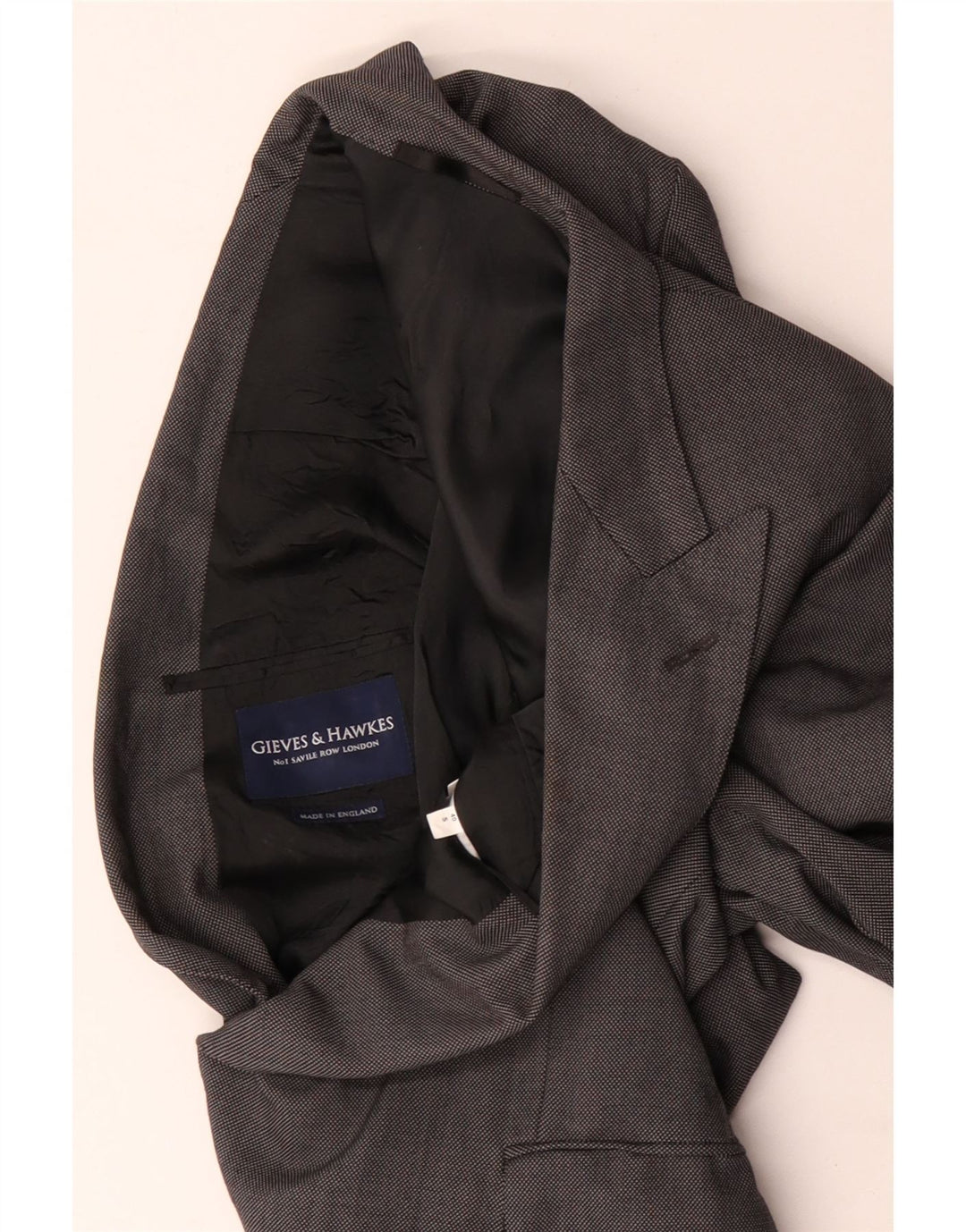 Gieves & Hawkes Herre Slim Fit Blazer Jacket UK 40 Large Grey