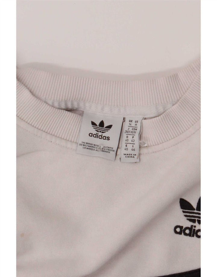 Adidas Dame Oversized Sweatshirt Jumper UK 14 Medium Pink Colourblock