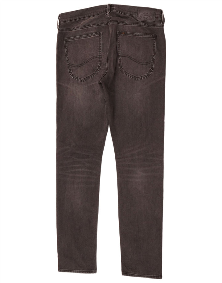Lee Herre Luke Tapered Slim Jeans W33 L32 Grå Bomuld