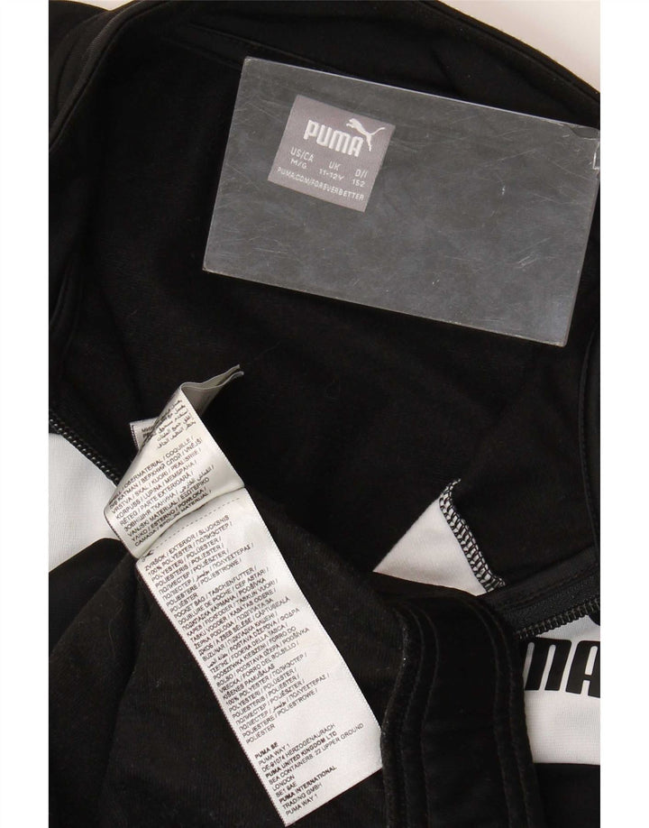 Puma Træningsdragt Topjakke til drenge 11-12 år Sort Colourblock Polyester