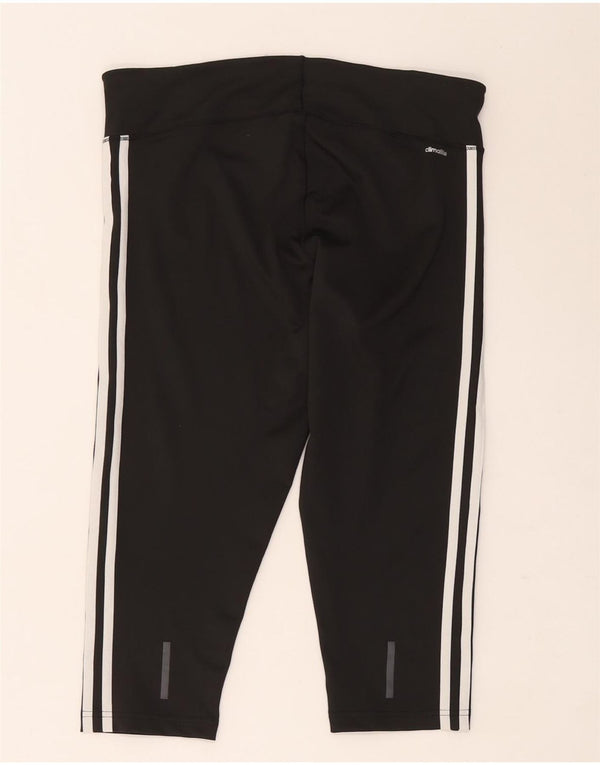Adidas Womens Climalite Capri Leggings UK 16/18 Large  Black Polyester