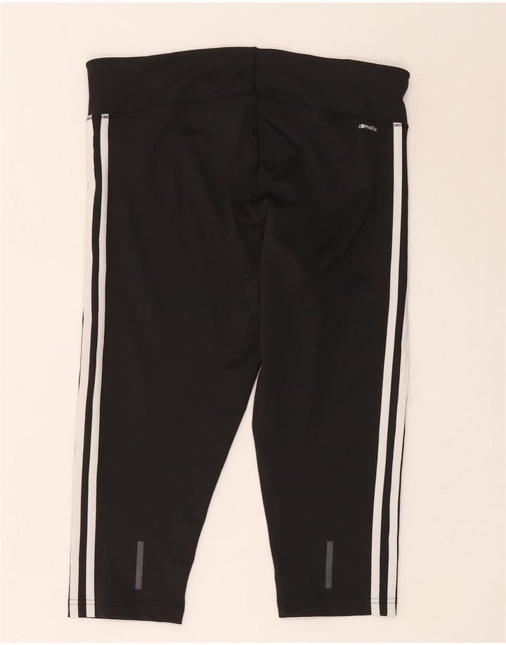 Adidas Womens Climalite Capri Leggings UK 16/18 Large Black Polyester