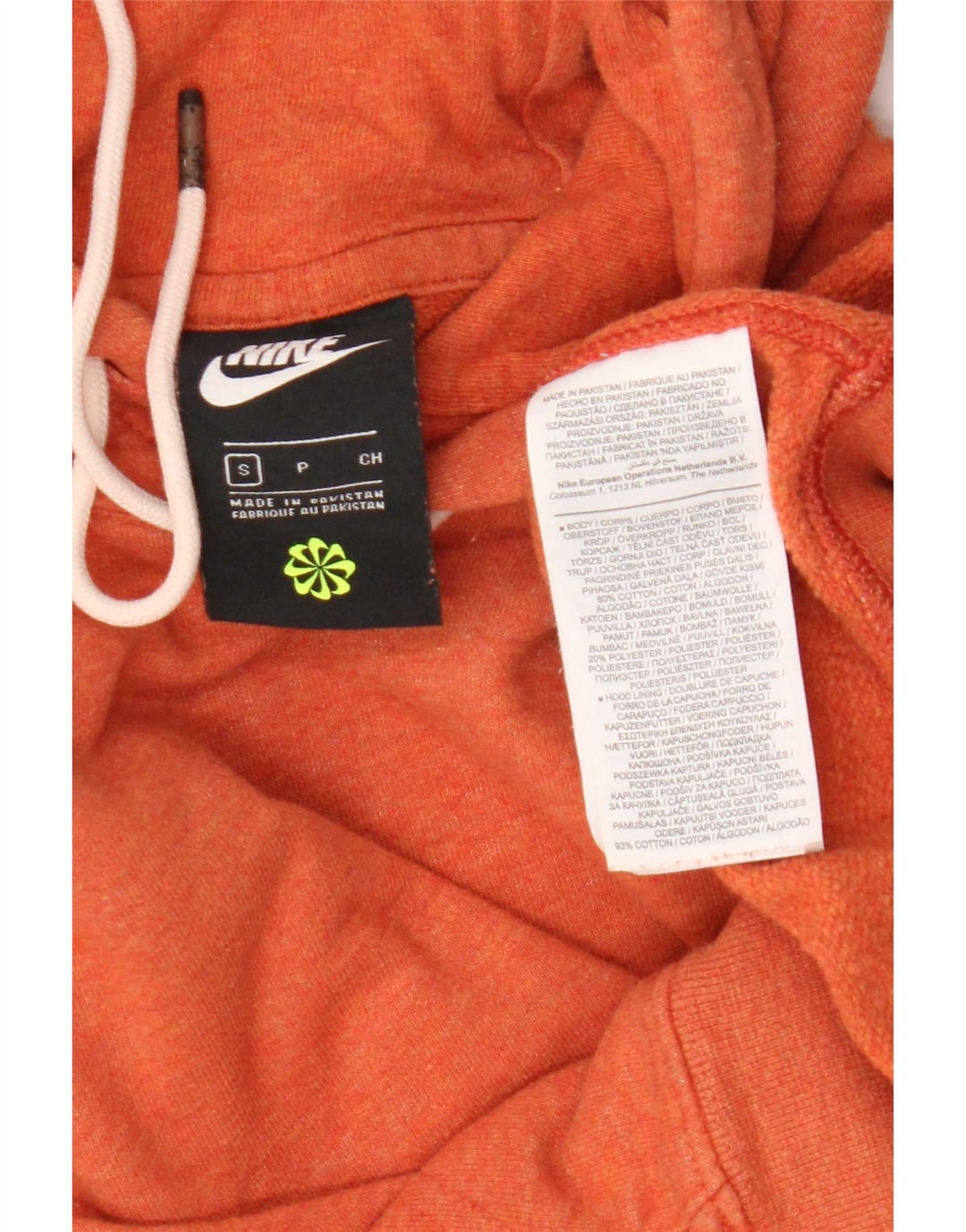 Nike hættetrøje til mænd, lille orange bomuld