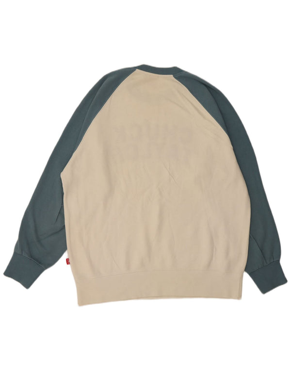 Converse Herre Chuck Taylor Grafisk Sweatshirt Jumper 2XL Hvid Colourblock