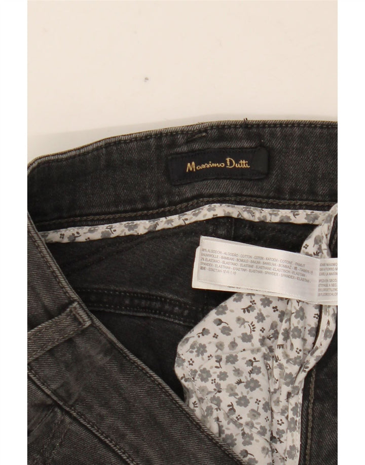 Massimo Dutti Dame Slim Jeans W29 L33 Grå Bomuld