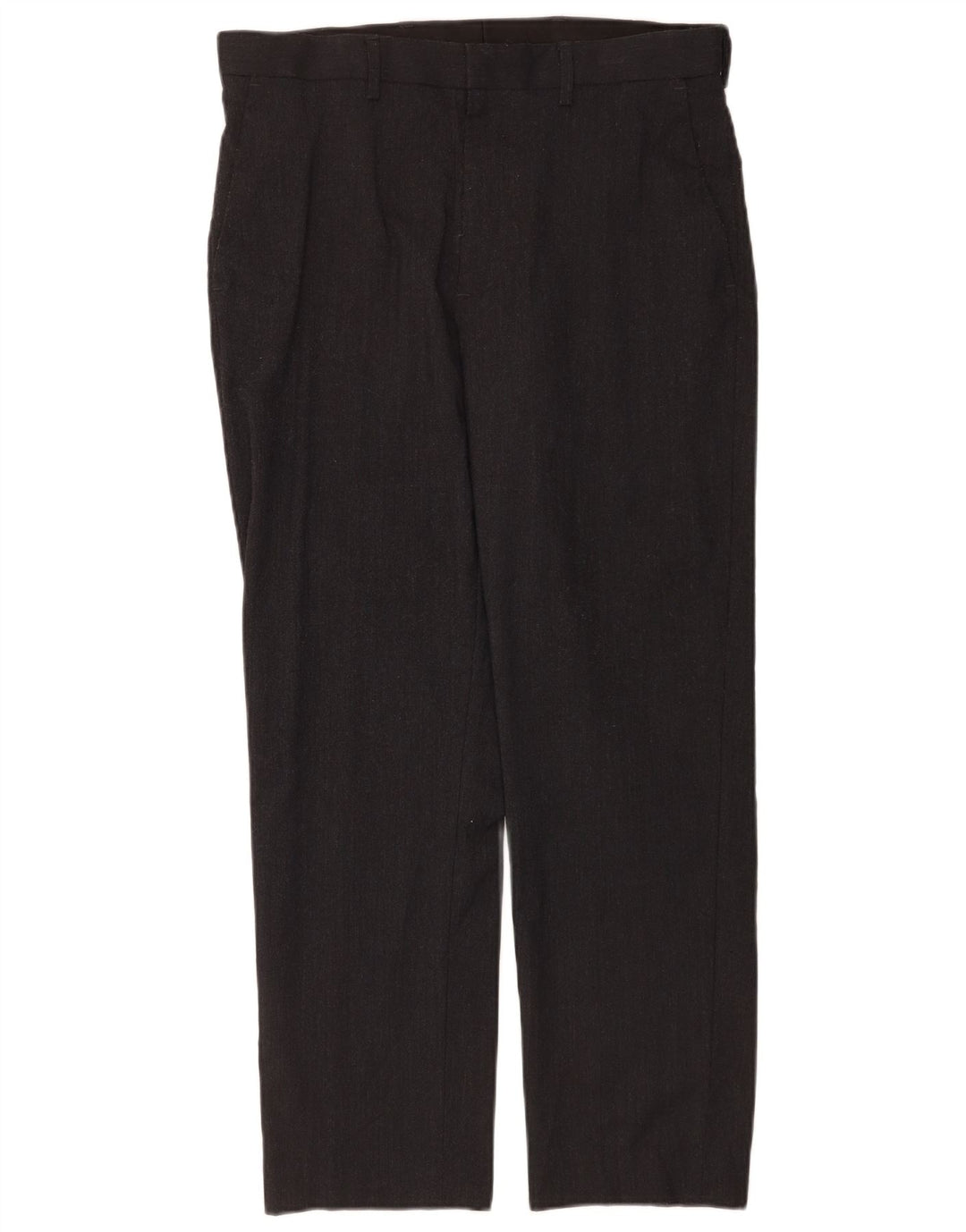 Marks & Spencer Straight Chino Bukser til mænd W32 L29 Grå Flecked