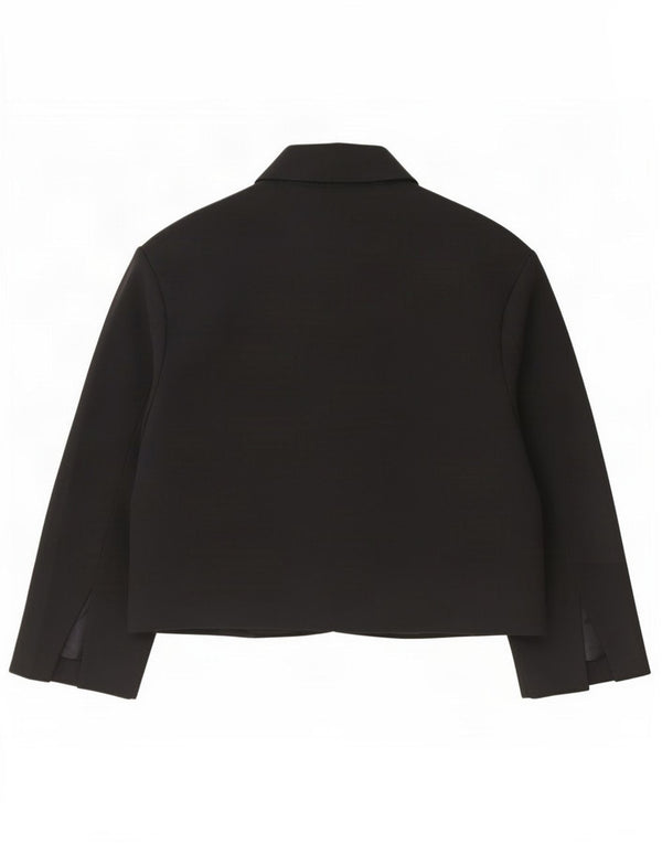 Zara Dame Oversized Blazer Jacket UK 16 Large Black Polyester