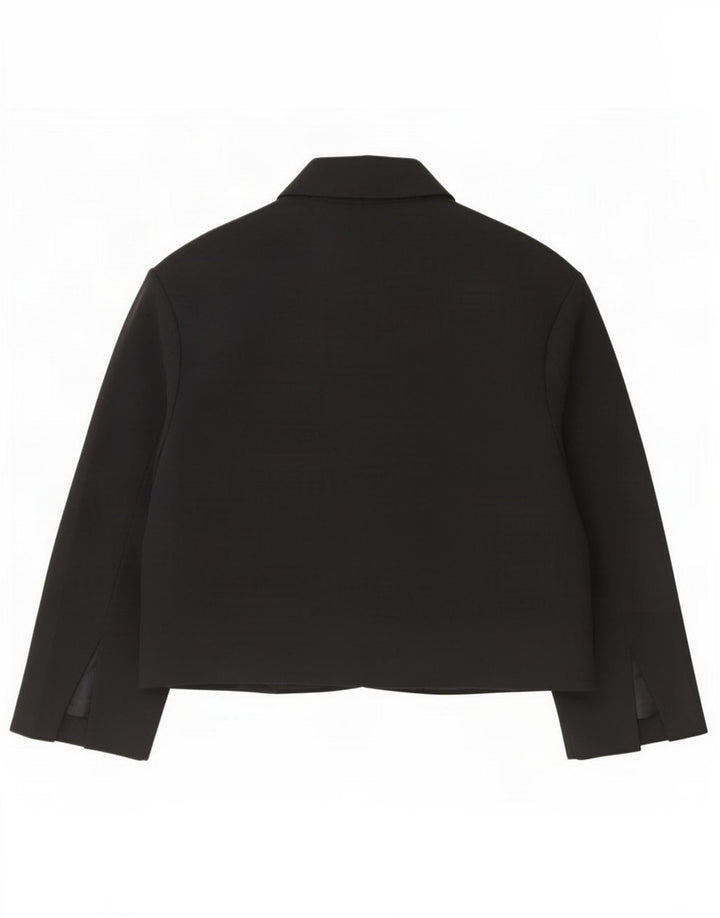 Zara Dame Oversized Blazer Jacket UK 16 Large Black Polyester