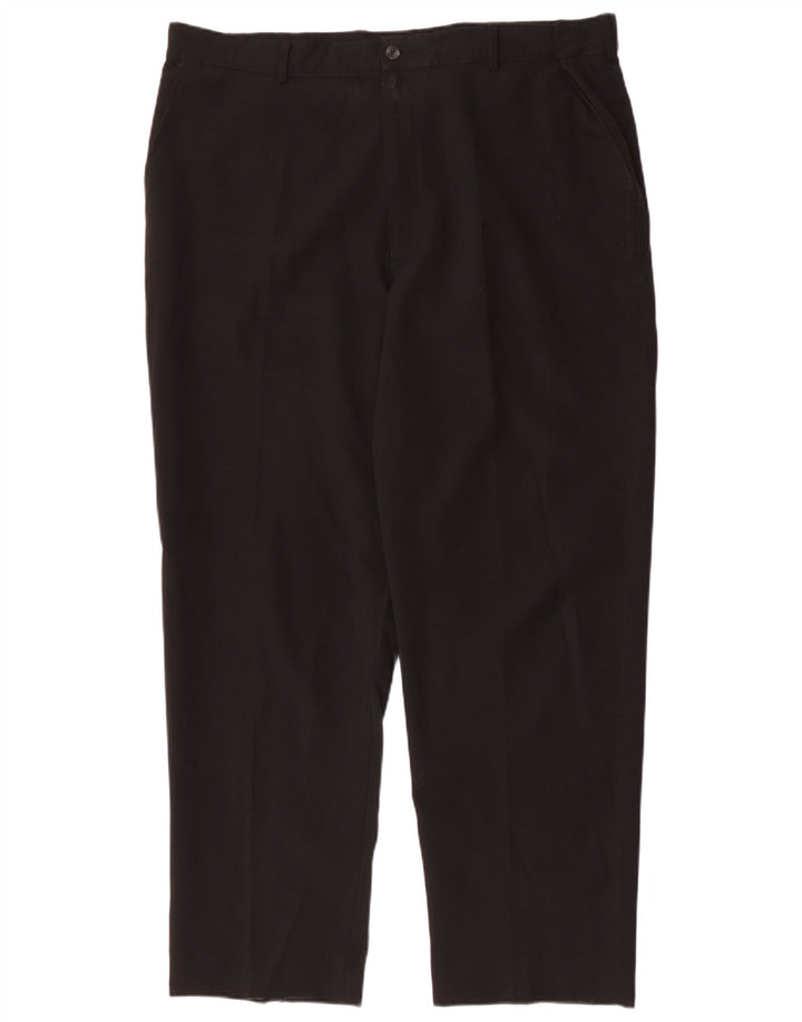 FARAH Herre tilspidsede Chinobukser W42 L31 Sort polyester