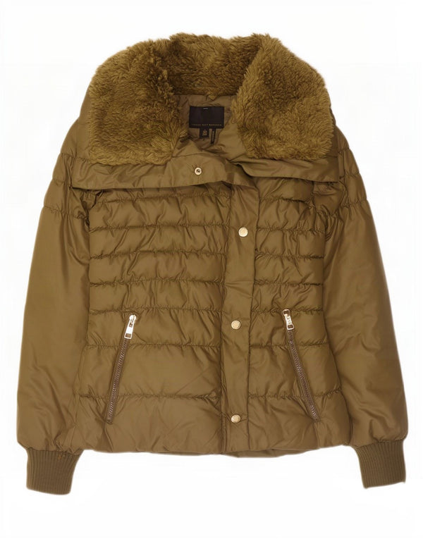 Buffalo Dame Polstret Jakke UK 12 Medium Khaki Polyester