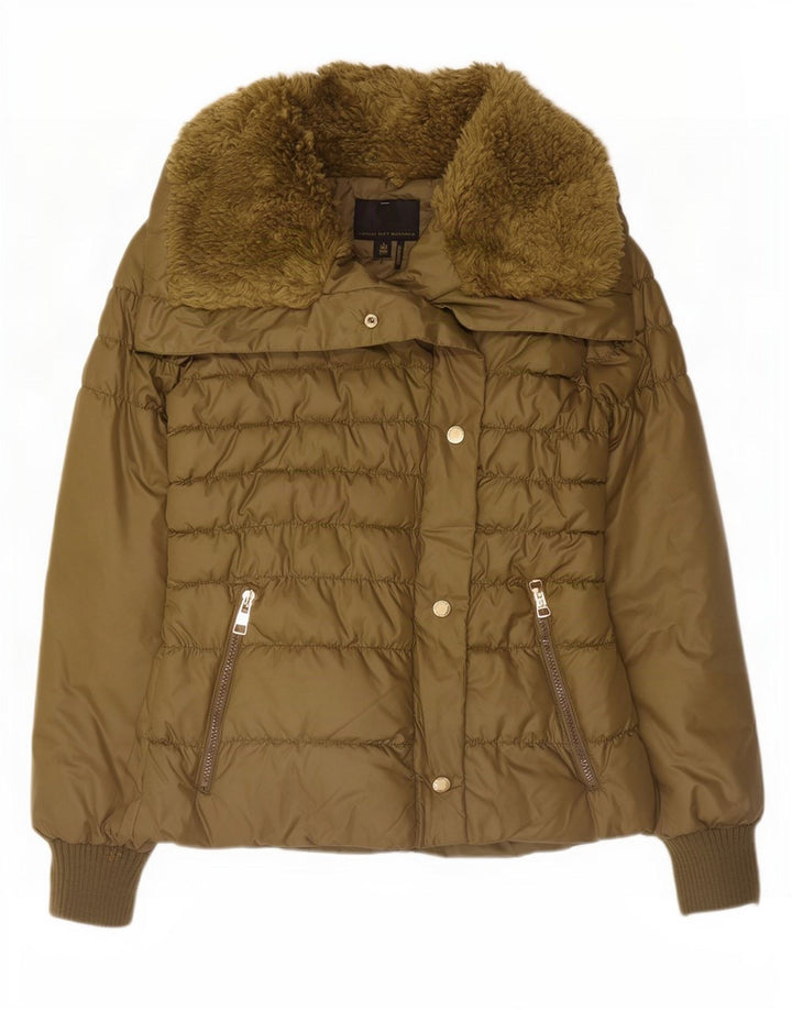 Buffalo Dame Polstret Jakke UK 12 Medium Khaki Polyester