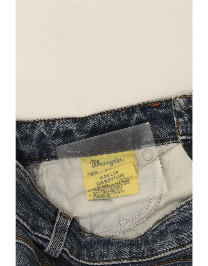 Wrangler Dame Body Fit Flared Jeans W28 L30 Blå Bomuld