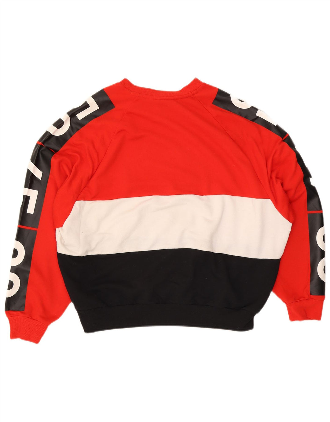 Adidas Dame Grafisk Sweatshirt Jumper UK 12 Medium Flerfarvet