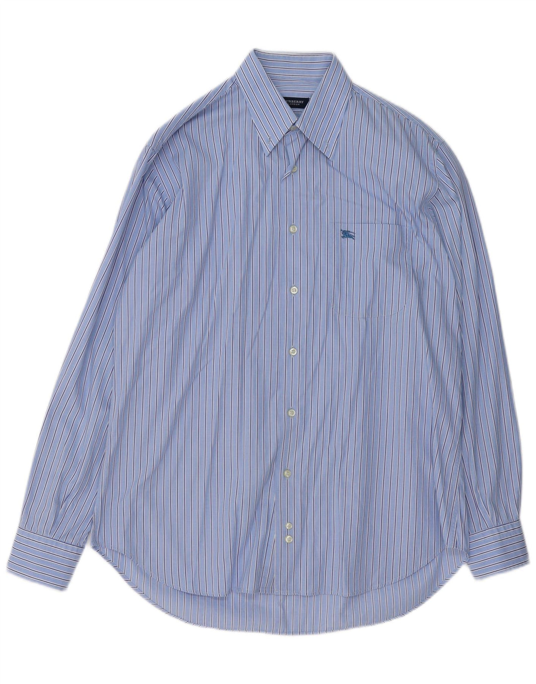 Burberry Herreskjorte Medium Blue Pinstripe