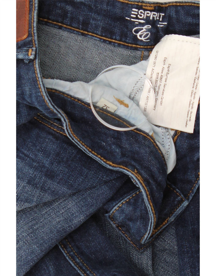 ESPRIT Womens Denim Skirt W32 Large Navy Blue Cotton Vintage Esprit and Second-Hand Esprit from Messina Hembry 