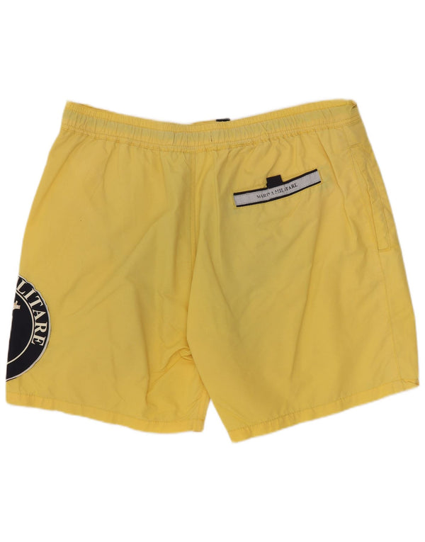 Marina Militare Herre grafiske svømmeshorts XL gul polyamid