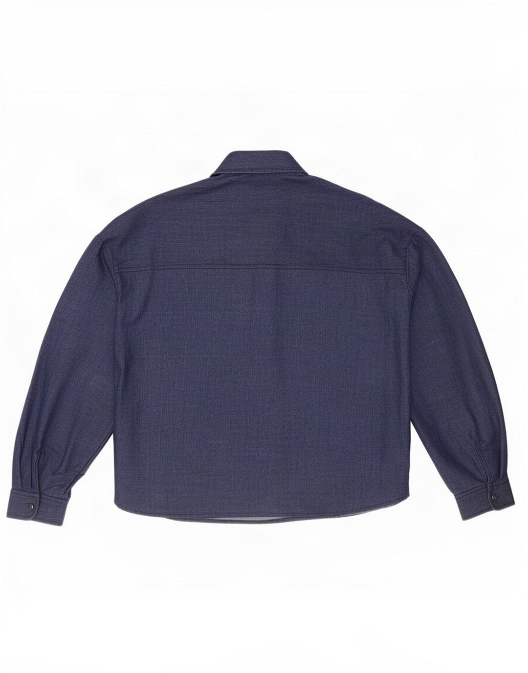 Zara oversize skjorte til kvinder UK 6 XS marineblå polyester