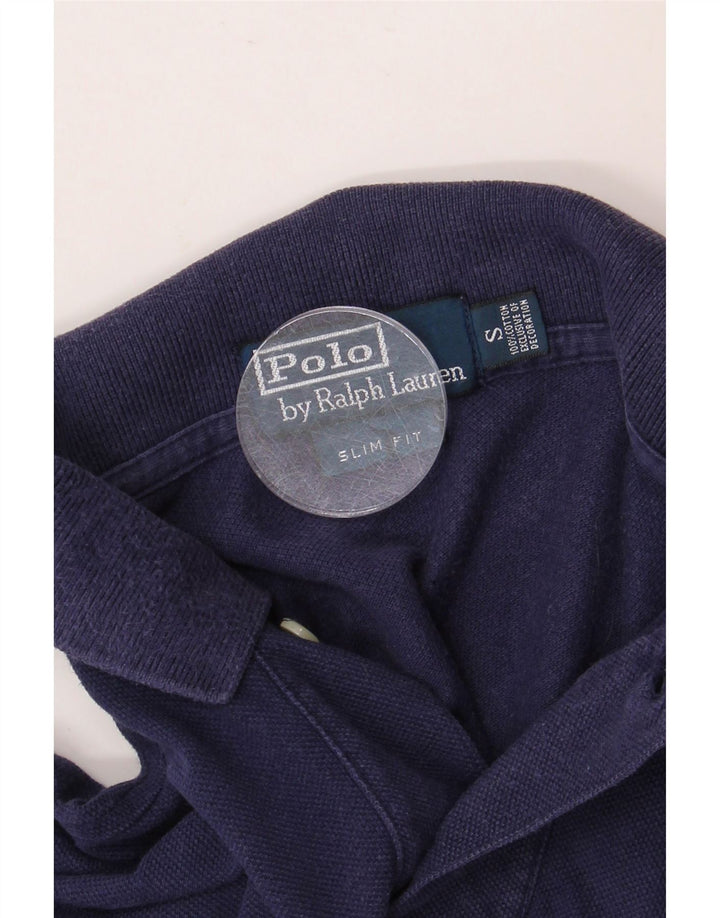 POLO RALPH LAUREN Herre Slim Fit Langærmet Polo Shirt Lille Marineblå