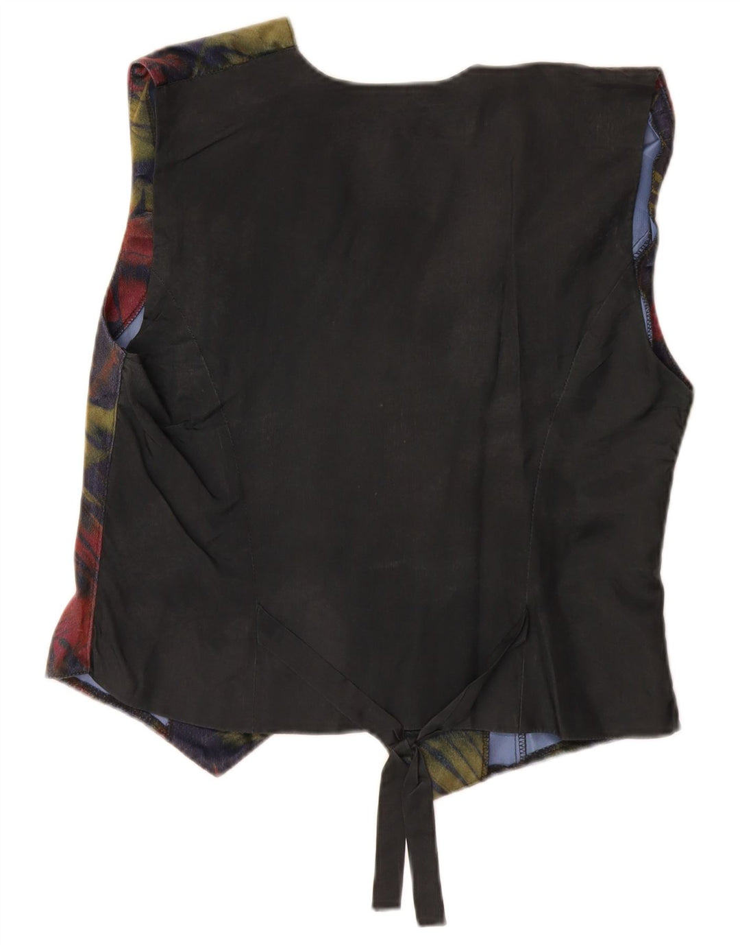 VINTAGE Damevest UK 12 Medium Navy Blue Floral